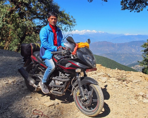 Arjun And Bikey On Chandragiri Bhanjyang